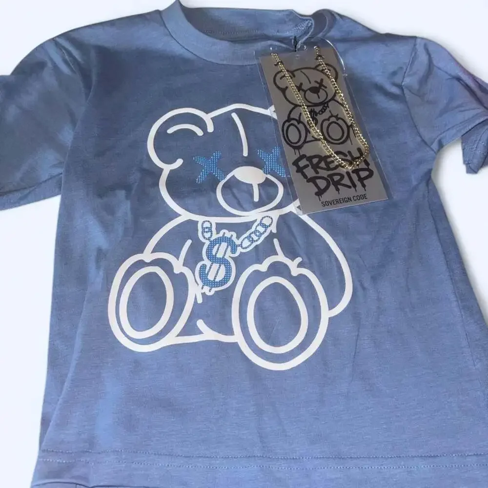 Sovereign Code Fresh Drip Teddy Bear Graphic T-Shirt